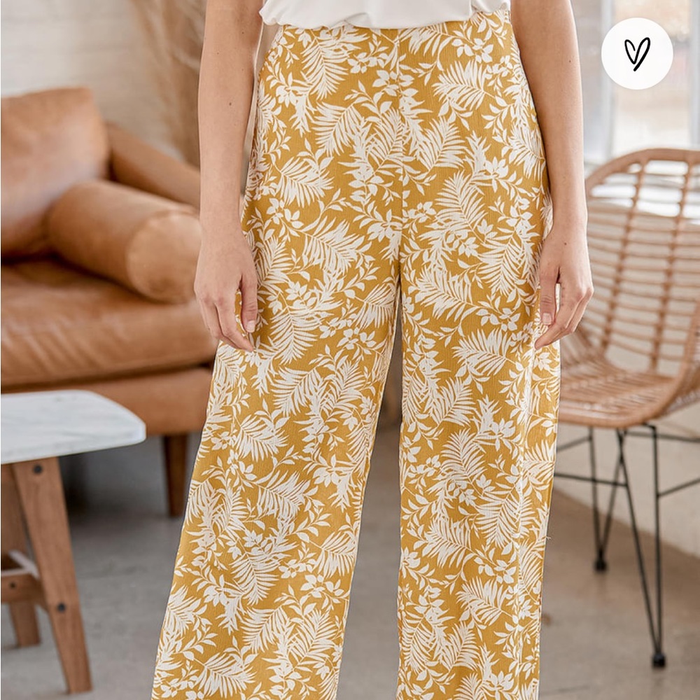 Yellow and white pants